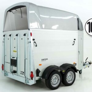 Humbaur Pferdeanhänger XANTHOS 2400|silber|Sattelkammer-Neu