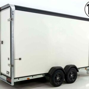 Henra Kofferanhänger Boxvan black 183x365cm H:220 2,7t|Türe-Neu